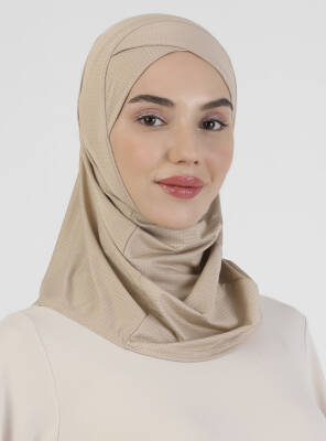 Pro Spor Çapraz Hijab Bone - Gözenekli Mikro Kumaş - 27