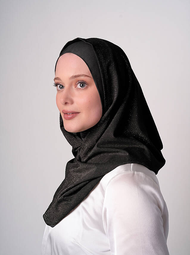 Abiye Simli Pratik Hijab - 2