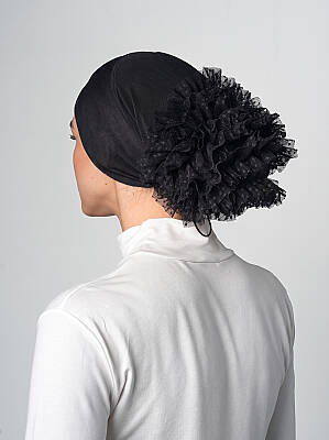 Adjustable Silicone Bun Underscarf - Silicone Grip Adjustable Bun Underscarf - 4