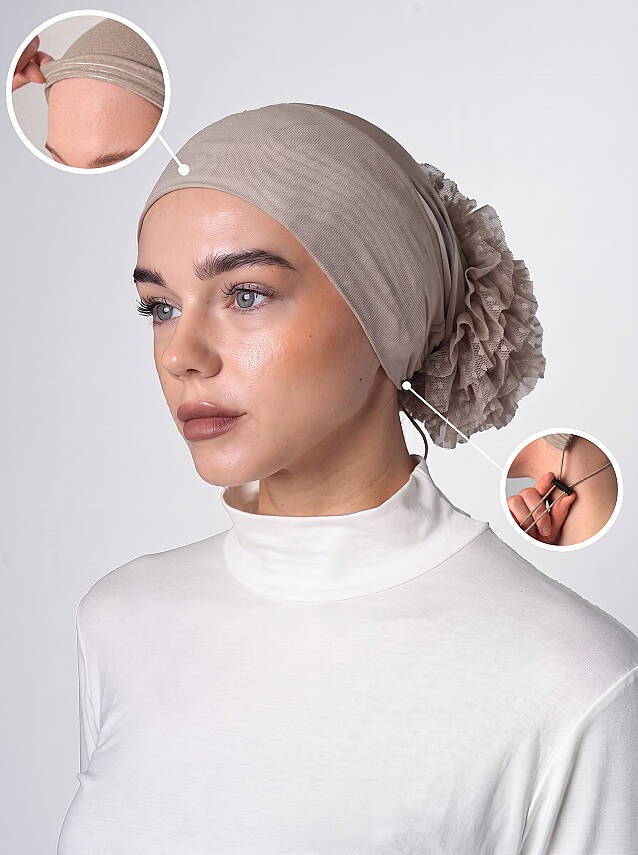 Adjustable Silicone Bun Underscarf - Silicone Grip Adjustable Bun Underscarf - 17