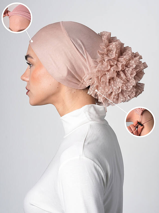 Adjustable Silicone Bun Underscarf - Silicone Grip Adjustable Bun Underscarf - 25
