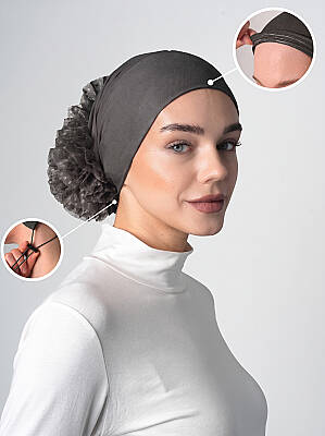 Adjustable Silicone Bun Underscarf - Silicone Grip Adjustable Bun Underscarf - 29