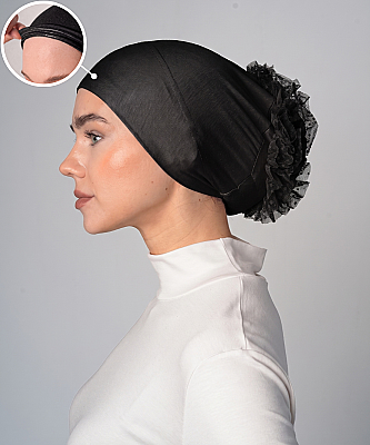 Non-Slip Bun Underscarf - Silicone Grip Bun Underscarf - 2