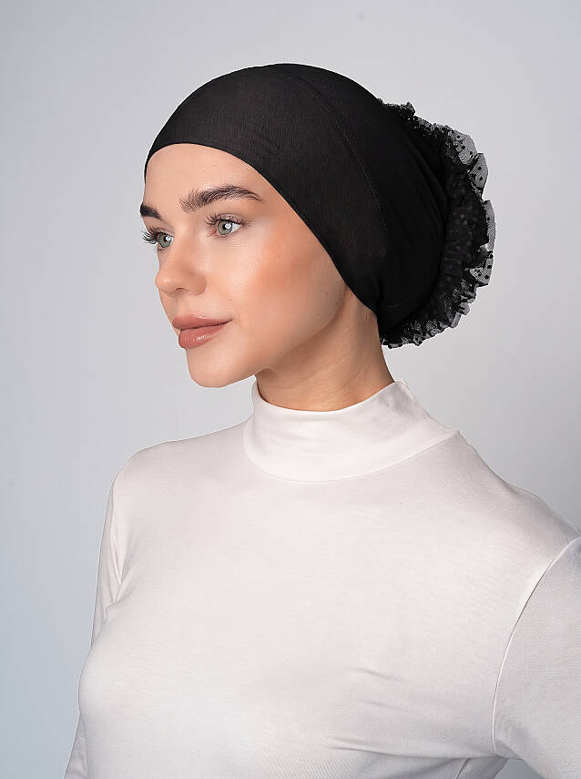 Non-Slip Bun Underscarf - Silicone Grip Bun Underscarf - 3