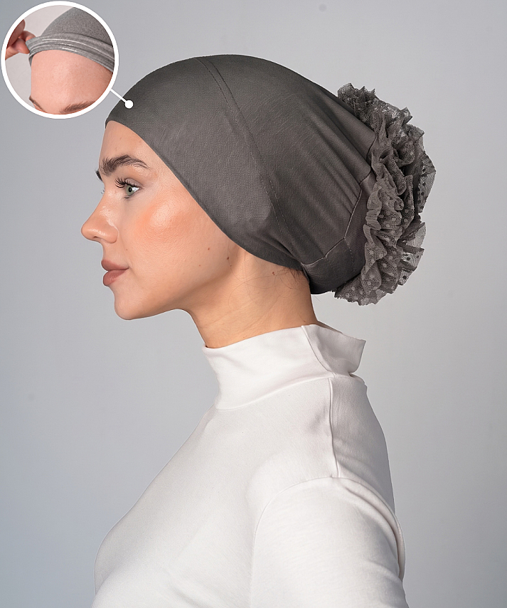 Non-Slip Bun Underscarf - Silicone Grip Bun Underscarf - 33