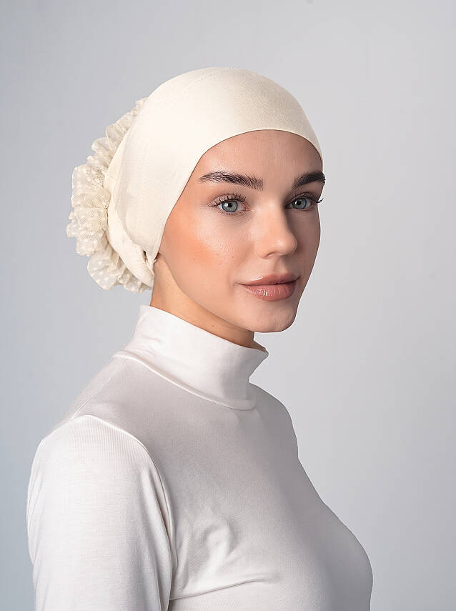 Topuzlu Kaymaz Bone - Silikonlu Topuz Bone - 17