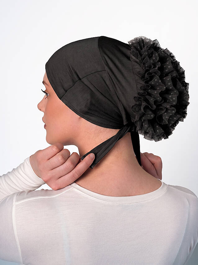 Non-Slip Wide Bun Underscarf - Silicone Grip Wide Bun Underscarf - 3