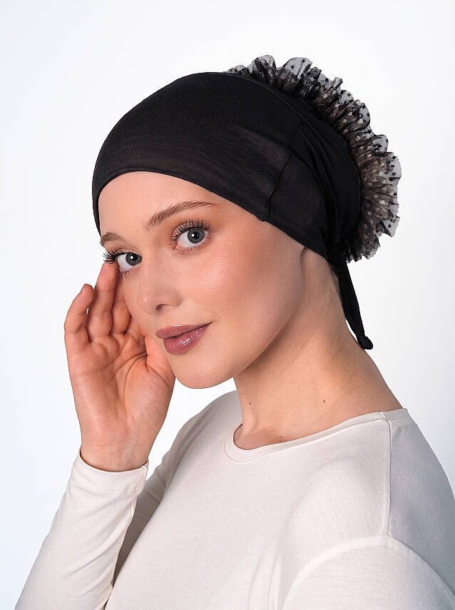 Non-Slip Wide Bun Underscarf - Silicone Grip Wide Bun Underscarf - 4