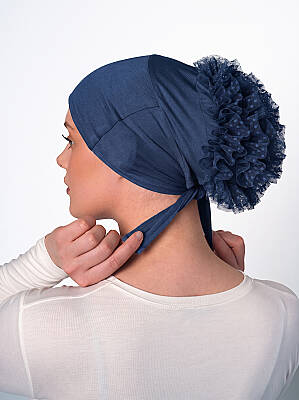 Non-Slip Wide Bun Underscarf - Silicone Grip Wide Bun Underscarf - 12