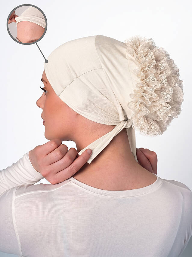 Non-Slip Wide Bun Underscarf - Silicone Grip Wide Bun Underscarf - 13