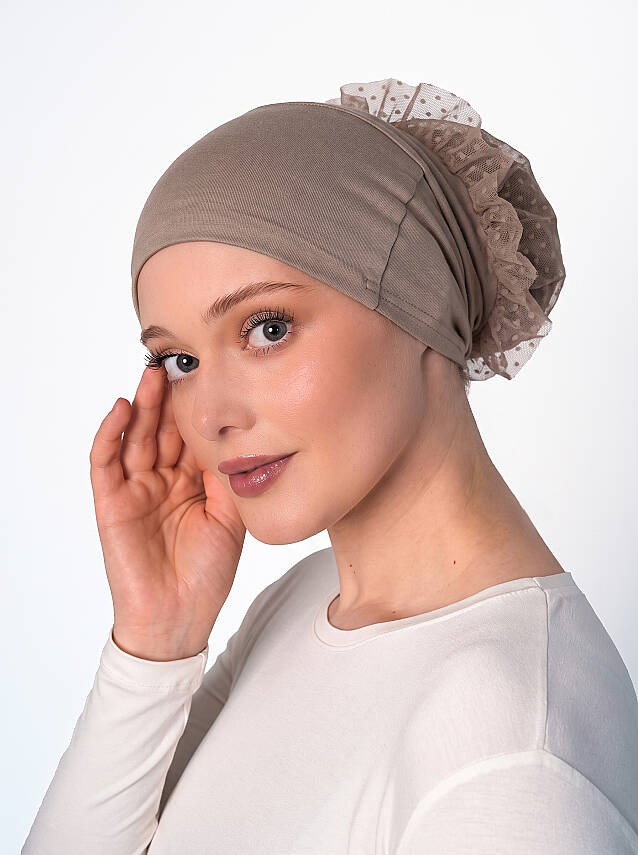 Non-Slip Wide Bun Underscarf - Silicone Grip Wide Bun Underscarf - 20