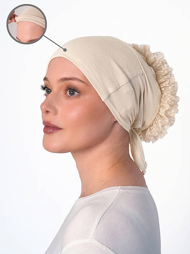 Non-Slip Wide Bun Underscarf - Silicone Grip Wide Bun Underscarf - 25