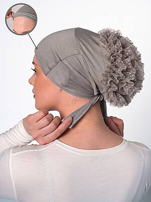 Non-Slip Wide Bun Underscarf - Silicone Grip Wide Bun Underscarf - 33