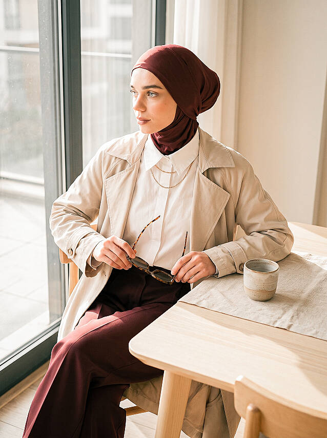 Belted Viscose Turban - 1