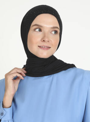 Rhinestone Detail Viscose Shawl - 2