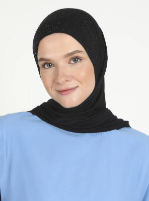 Rhinestone Detail Viscose Shawl - 3