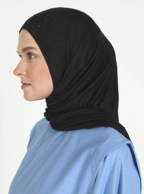 Rhinestone Detail Viscose Shawl - 4