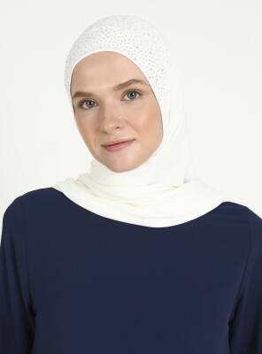 Rhinestone Detail Viscose Shawl - 15