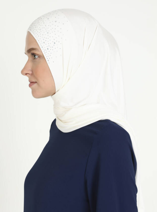 Rhinestone Detail Viscose Shawl - 16