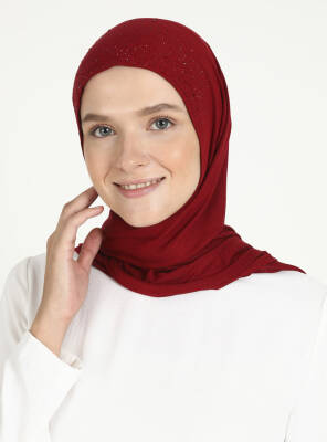 Rhinestone Detail Viscose Shawl - 19