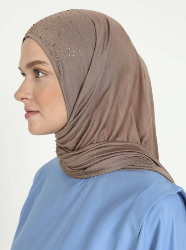 Rhinestone Detail Viscose Shawl - 27