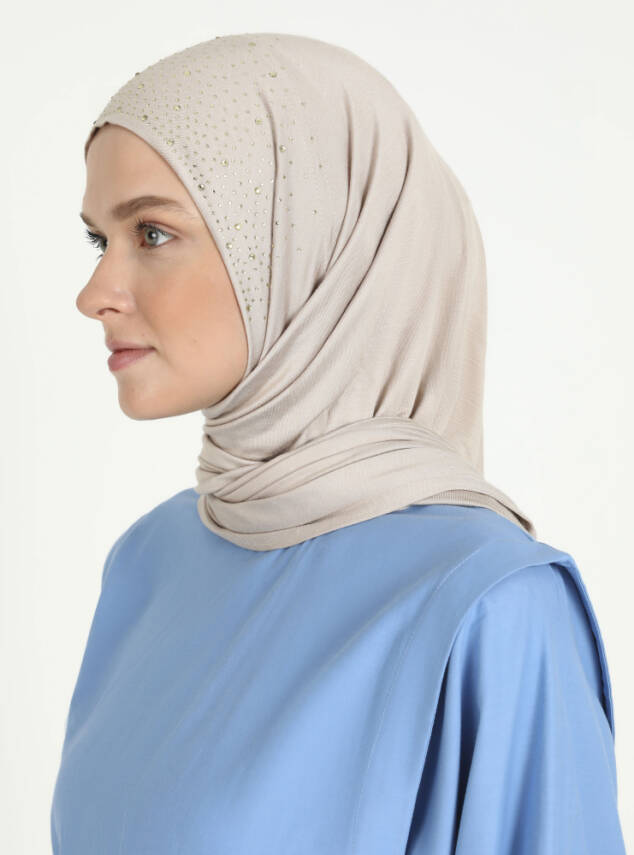 Rhinestone Detail Viscose Shawl - 31