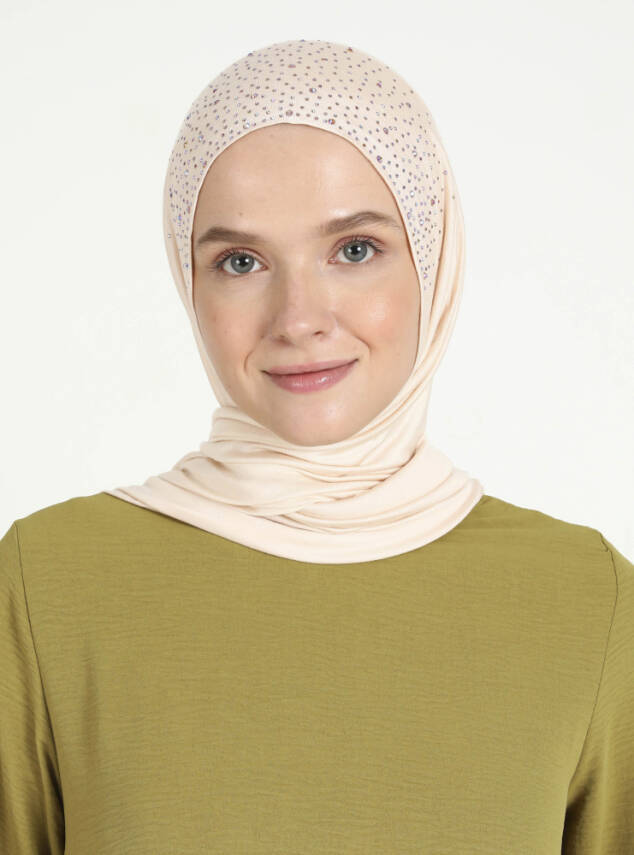 Rhinestone Detail Viscose Shawl - 33