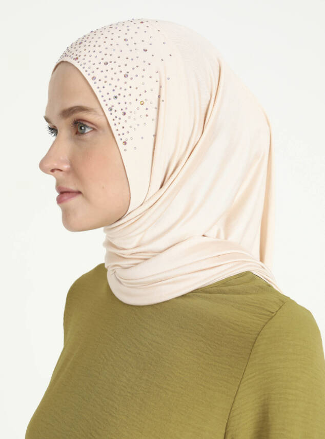 Rhinestone Detail Viscose Shawl - 35