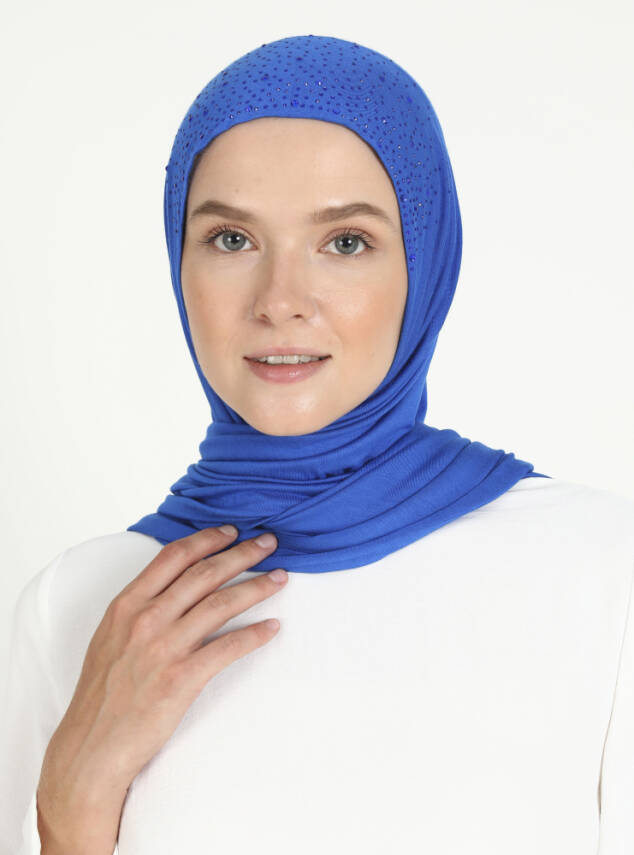 Rhinestone Detail Viscose Shawl - 41
