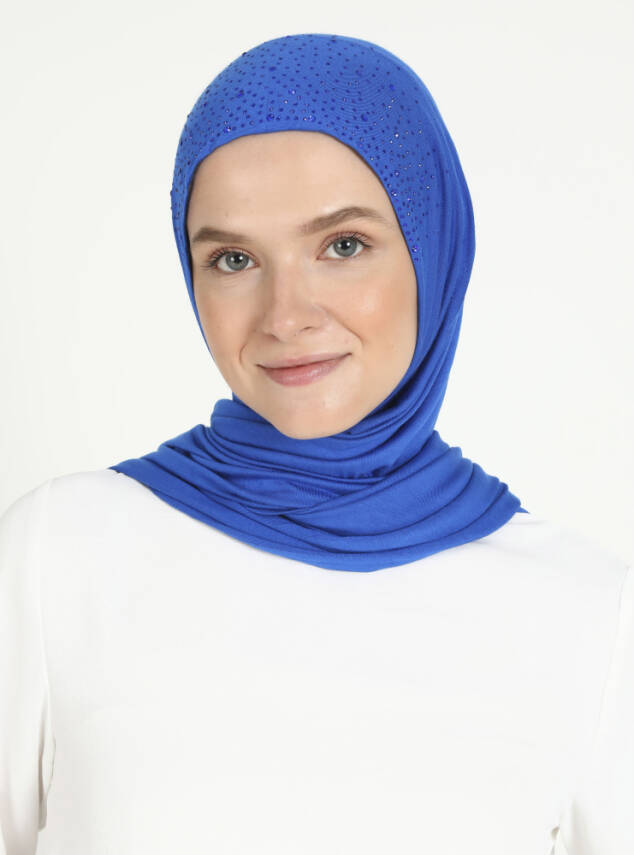 Rhinestone Detail Viscose Shawl - 42