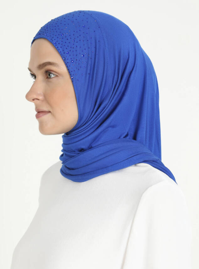 Rhinestone Detail Viscose Shawl - 43
