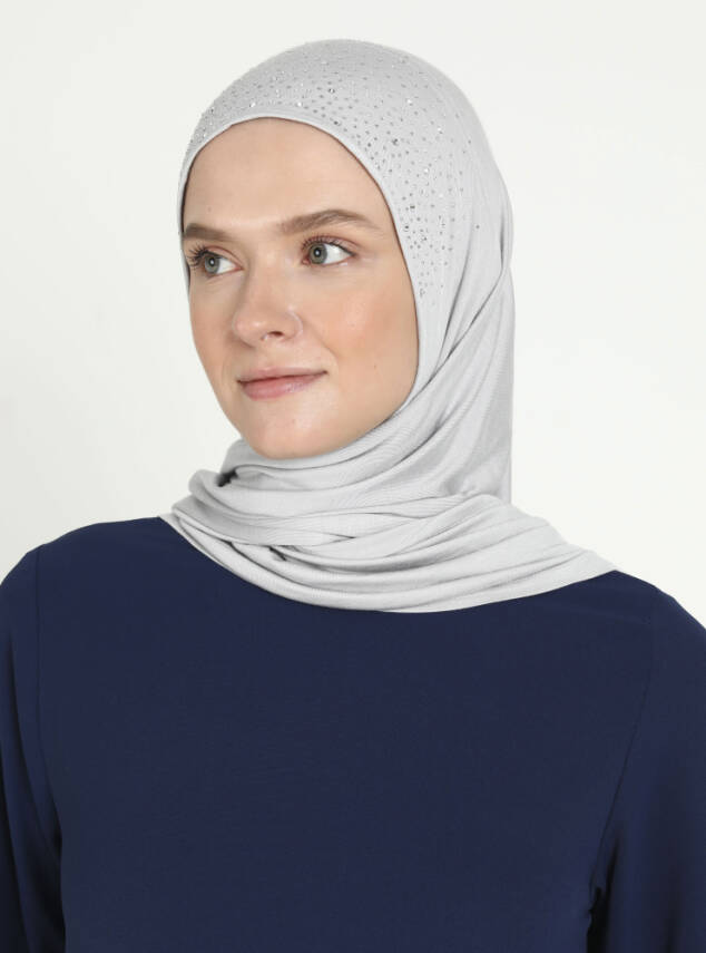 Rhinestone Detail Viscose Shawl - 46