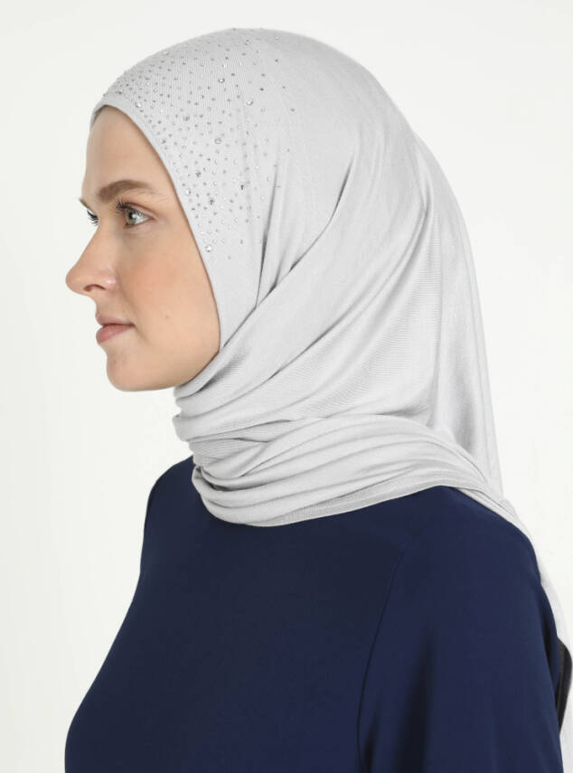 Rhinestone Detail Viscose Shawl - 47