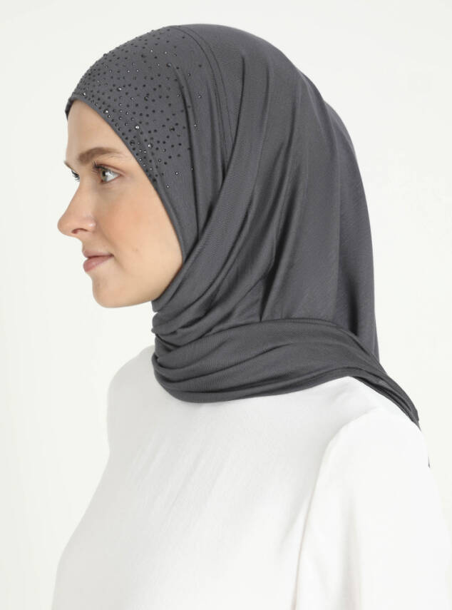 Rhinestone Detail Viscose Shawl - 51