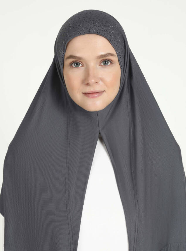 Rhinestone Detail Viscose Shawl - 52
