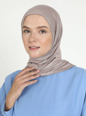 Rhinestone Detail Viscose Shawl - 57