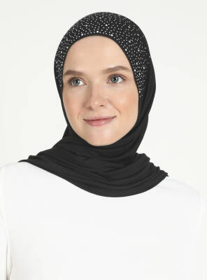 Rhinestone Detail Viscose Shawl - 62