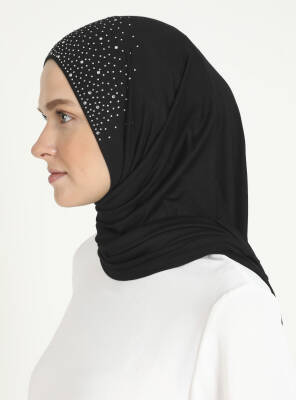 Rhinestone Detail Viscose Shawl - 63