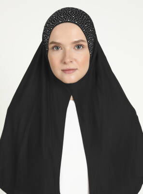 Rhinestone Detail Viscose Shawl - 64