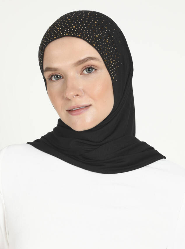 Rhinestone Detail Viscose Shawl - 66