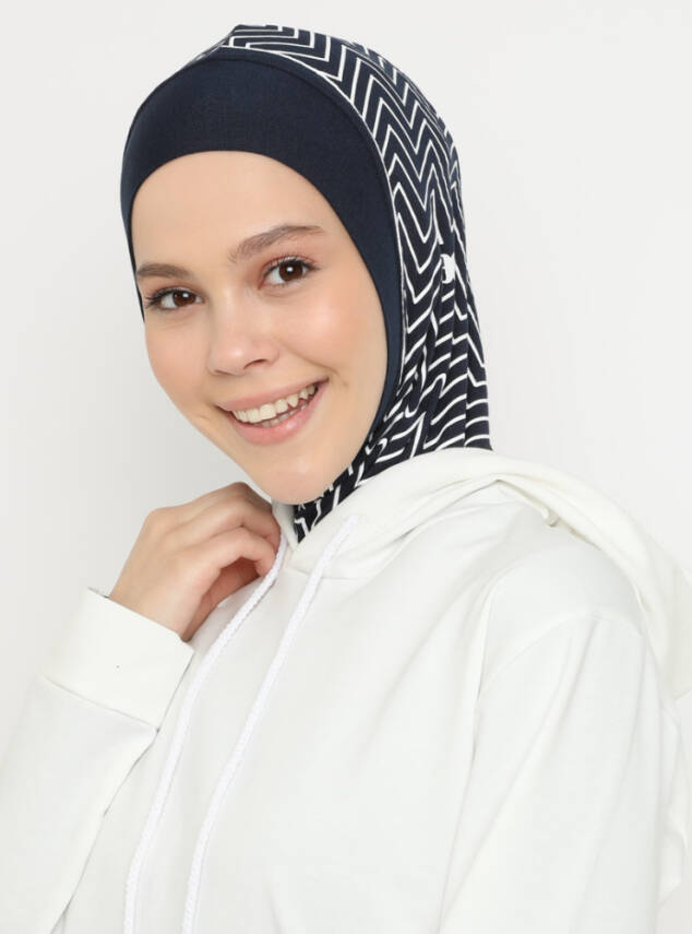 Zigzag Striped Sports Underscarf - 1